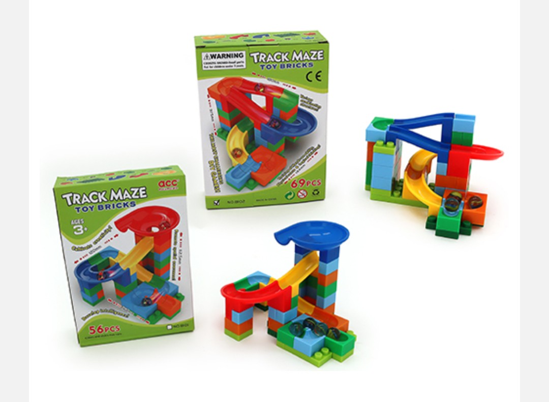 69 track maze toy bricks