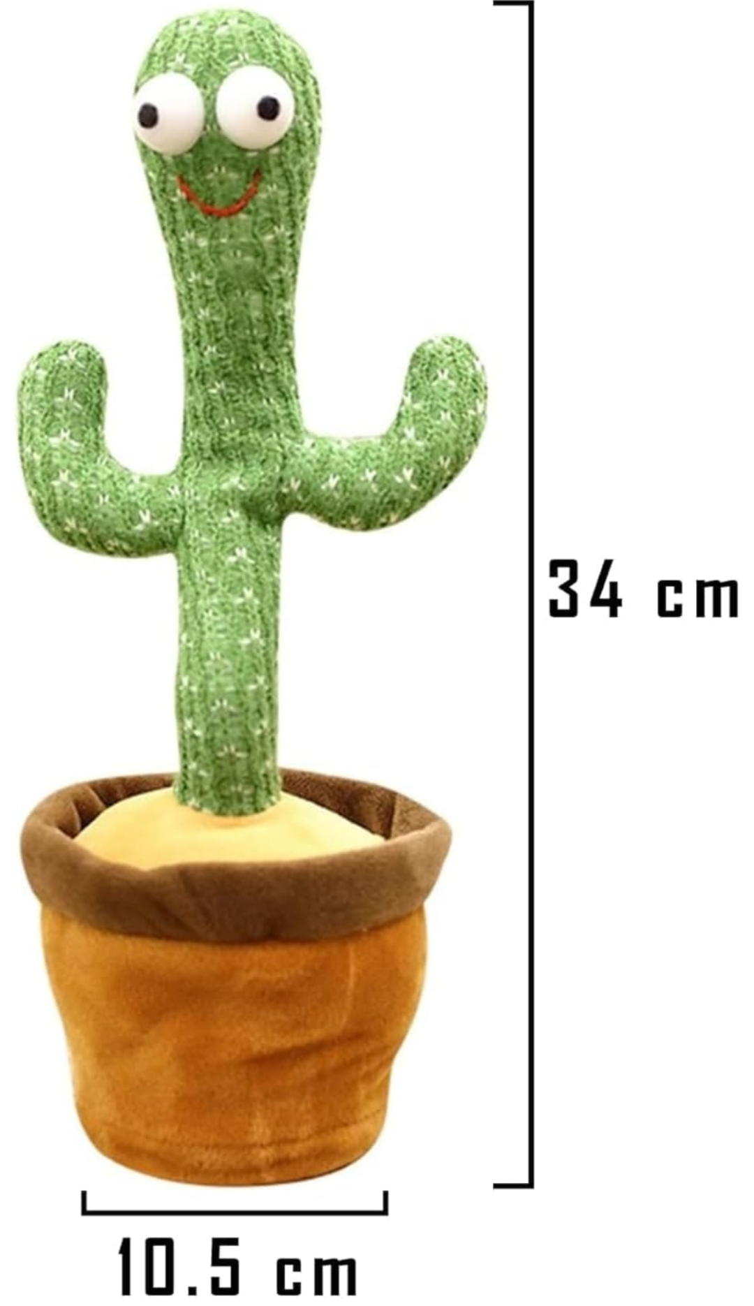 Dancing Cactus Toy for Kids ,Talking Singing Children Baby Plush Electronic Toys Voice Recording Repeats What You Say LED Lights