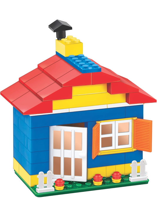 Added TOYSCAPE Perfect Building Blocks 130 Interlocking Pieces Building and Construction Toys for Kids (Multi-Color)