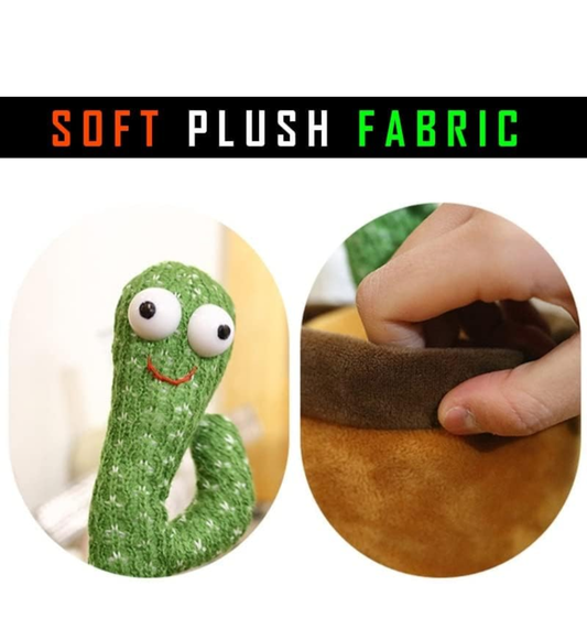 Dancing Cactus Toy for Kids ,Talking Singing Children Baby Plush Electronic Toys Voice Recording Repeats What You Say LED Lights